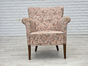 Danish_Mid-Century_Armchair_in_Jacquard_Fabric_and_Beech_Wood,_Denmark,_1960s