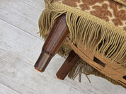 1960s_Danish_Armchair_in_Green_and_Brown_Velour_with_Beech_and_Brass_Details