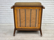 Danish_Armchair_in_Green_Striped_and_Honey_Yellow_Wool,_Beech,_Denmark,_1960s