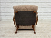 Danish_Beige_Wool_Lounge_Chair_with_Beech_Legs,_1960s