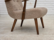Danish_Beige_Wool_Lounge_Chair_with_Beech_Legs,_1960s