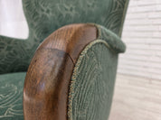 Danish_Armchair_by_Slagelse_Møbelværk_in_Green_Velour_and_Beech,_Denmark,_1960s