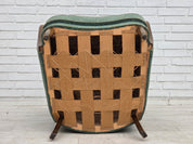 Danish_Armchair_by_Slagelse_Møbelværk_in_Green_Velour_and_Beech,_Denmark,_1960s