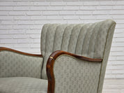 Danish_Light_Green_Upholstered_Armchair_with_Beech_Arms,_1960s