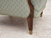 Danish_Light_Green_Upholstered_Armchair_with_Beech_Arms,_1960s
