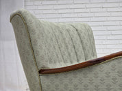 Danish_Light_Green_Upholstered_Armchair_with_Beech_Arms,_1960s