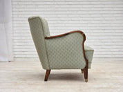 Danish_Light_Green_Upholstered_Armchair_with_Beech_Arms,_1960s