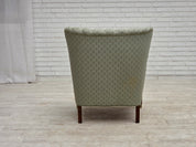 Danish_Light_Green_Upholstered_Armchair_with_Beech_Arms,_1960s