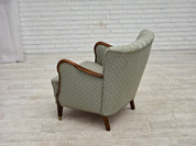 Danish_Light_Green_Upholstered_Armchair_with_Beech_Arms,_1960s