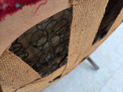 Danish_Red_Fabric_Lounge_Chair_with_Beech_Legs,_1960s