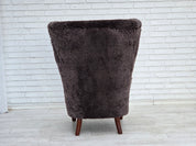 Danish_Mid-Century_Modern_Armchair_in_Genuine_Sheepskin,_Teak_and_Brass,_Denmark,_1960s