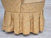Danish_Mid-Century_Modern_Cocktail_Lounge_Chair_with_Beige_Jacquard_Upholstery_and_Beech_Legs,_1960s