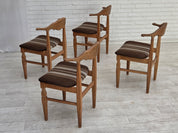 Set_of_4_Danish_Carved_Oak_Dining_Chairs_by_Henning_Kjærnulf_with_Original_Striped_Wool_Upholstery,_1960s