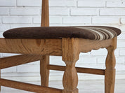 Set_of_4_Danish_Carved_Oak_Dining_Chairs_by_Henning_Kjærnulf_with_Original_Striped_Wool_Upholstery,_1960s
