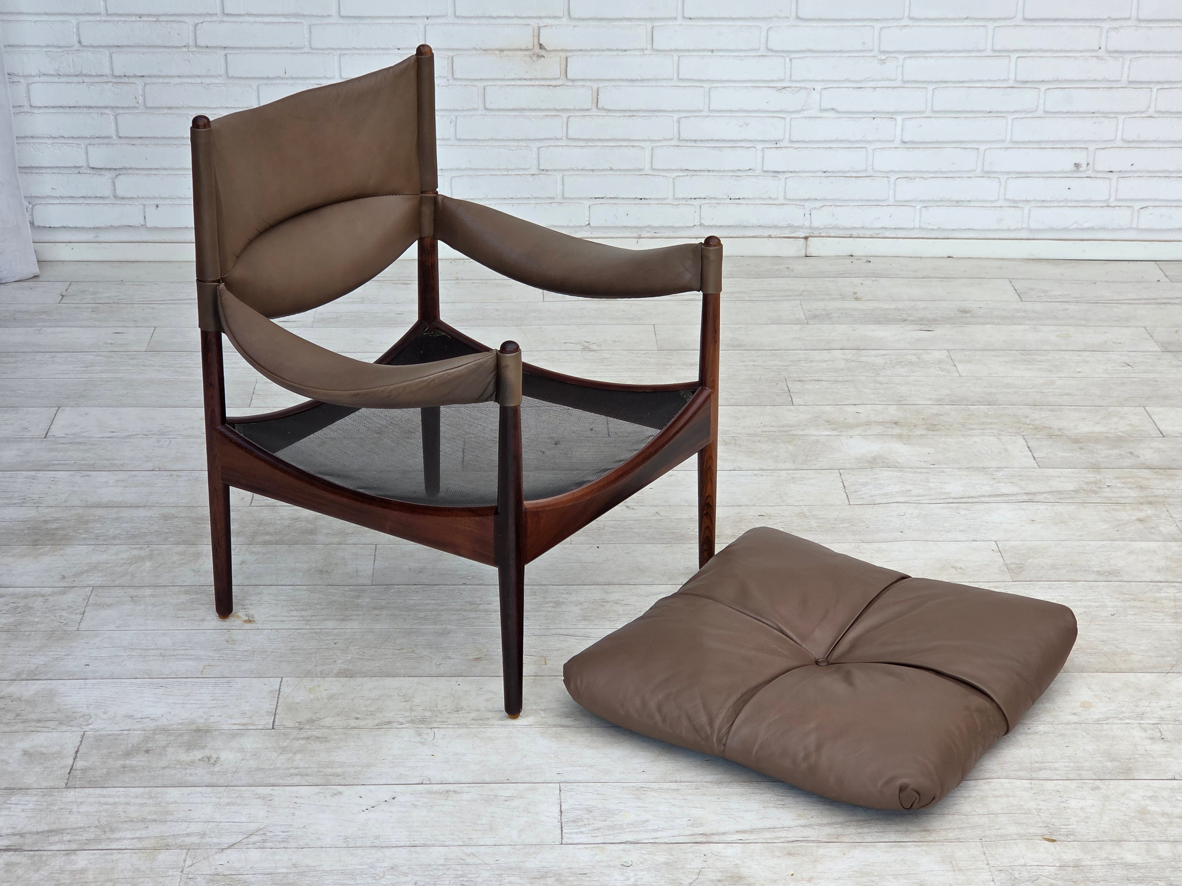 Modus_High-Back_Teak_and_Brown_Leather_Armchair_by_Kristian_Vedel_for_Søren_Willadsen,_Denmark,_1974