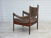 Modus_High-Back_Teak_and_Brown_Leather_Armchair_by_Kristian_Vedel_for_Søren_Willadsen,_Denmark,_1974