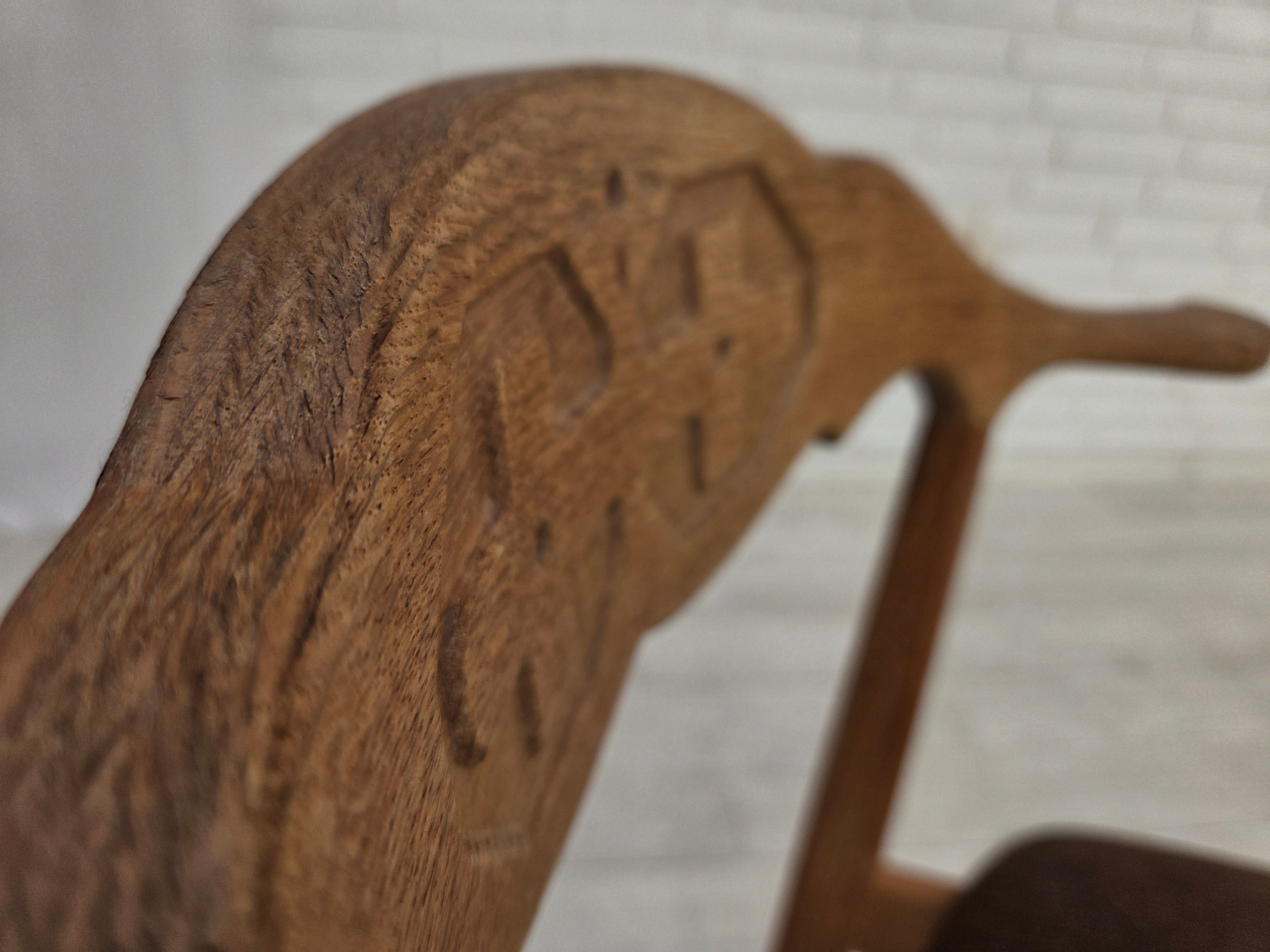 Set_of_4_Danish_Carved_Oak_Dining_Chairs_by_Henning_Kjærnulf_with_Original_Striped_Wool_Upholstery,_1960s