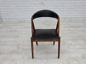 Set_of_4_Model_31_Armchairs_by_Kai_Kristiansen_in_Teak_and_Black_Leather,_Denmark,_1960s