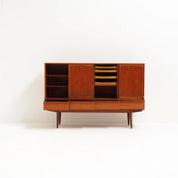 Danish_Highboard_with_Integrated_Bar_Cabinet_by_Henning_Kjærnulf,_1960s