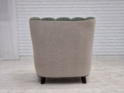 1960s_Danish_Relax_Chair_in_Green_and_Light_Grey_Wool_with_Dark_Oak_Frame
