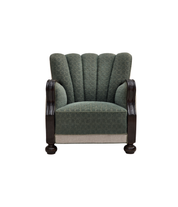 1960s_Danish_Relax_Chair_in_Green_and_Light_Grey_Wool_with_Dark_Oak_Frame