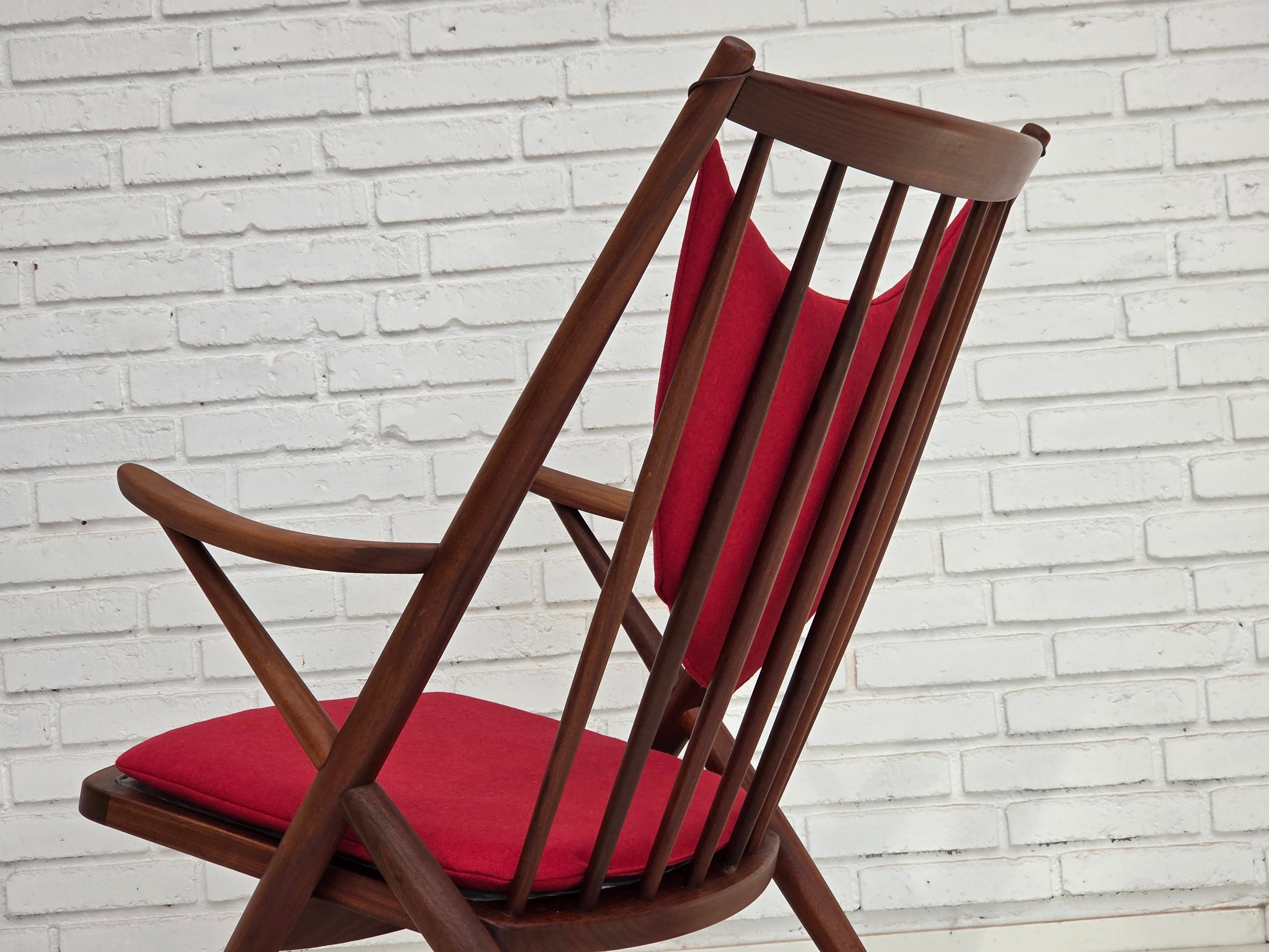 Model_182_Teak_Rocking_Chair_by_Frank_Reenskaug_for_Bramin,_Wool_Upholstery,_Denmark,_1960s