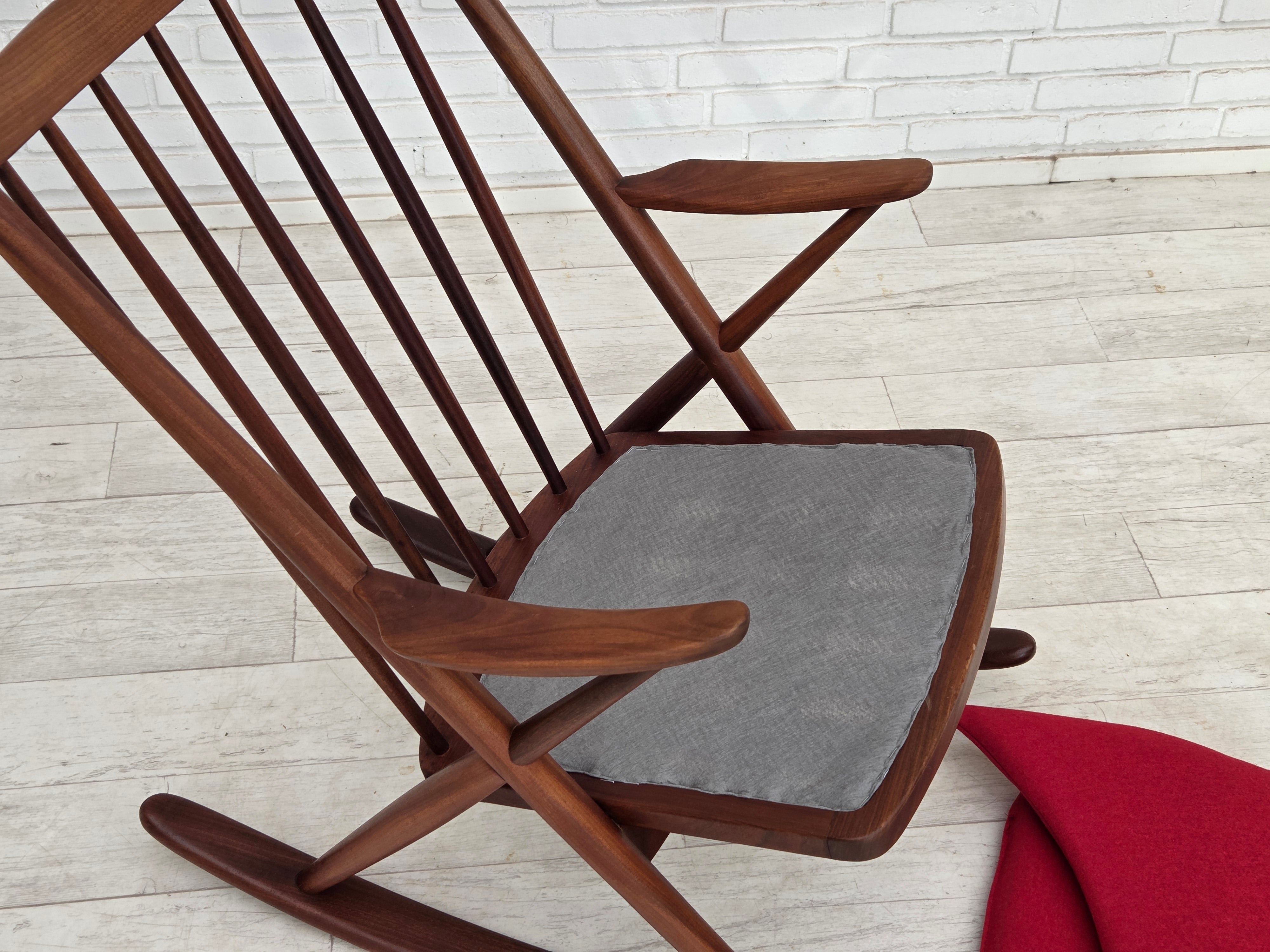 Model_182_Teak_Rocking_Chair_by_Frank_Reenskaug_for_Bramin,_Wool_Upholstery,_Denmark,_1960s