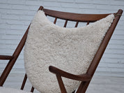 Model_182_Rocking_Chair_by_Frank_Reenskaug_for_Bramin_in_Teak_and_Sheepskin,_Denmark,_1960s
