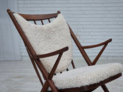 Model_182_Rocking_Chair_by_Frank_Reenskaug_for_Bramin_in_Teak_and_Sheepskin,_Denmark,_1960s