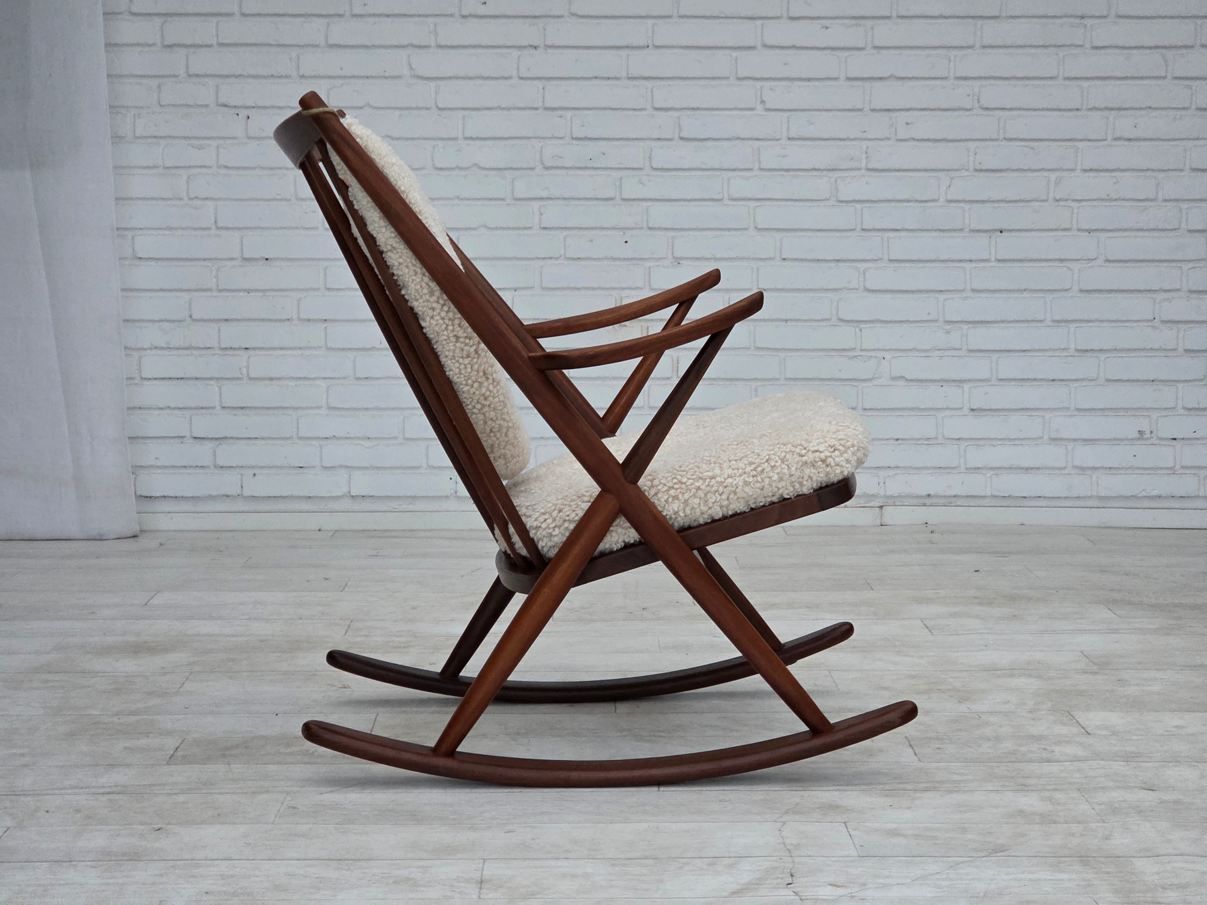 Model_182_Rocking_Chair_by_Frank_Reenskaug_for_Bramin_in_Teak_and_Sheepskin,_Denmark,_1960s