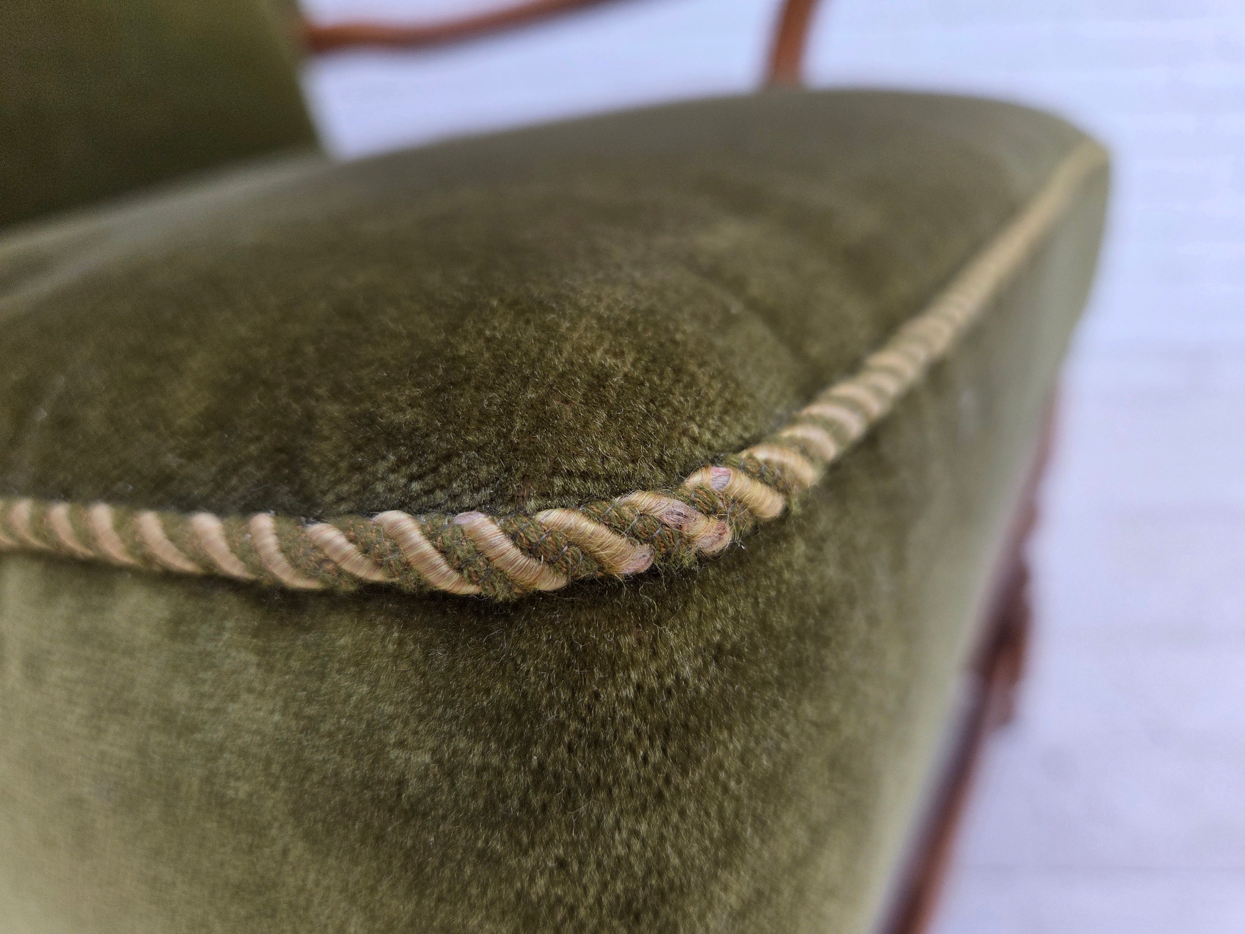 Danish_Highback_Wingback_Armchair_in_Green_Velour_and_Oak,_Denmark,_1960s