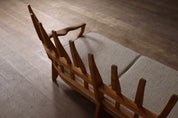 1960s_“Juliette”_Oak_Sofa_by_Guillerme_et_Chambron_for_Votre_Maison,_France