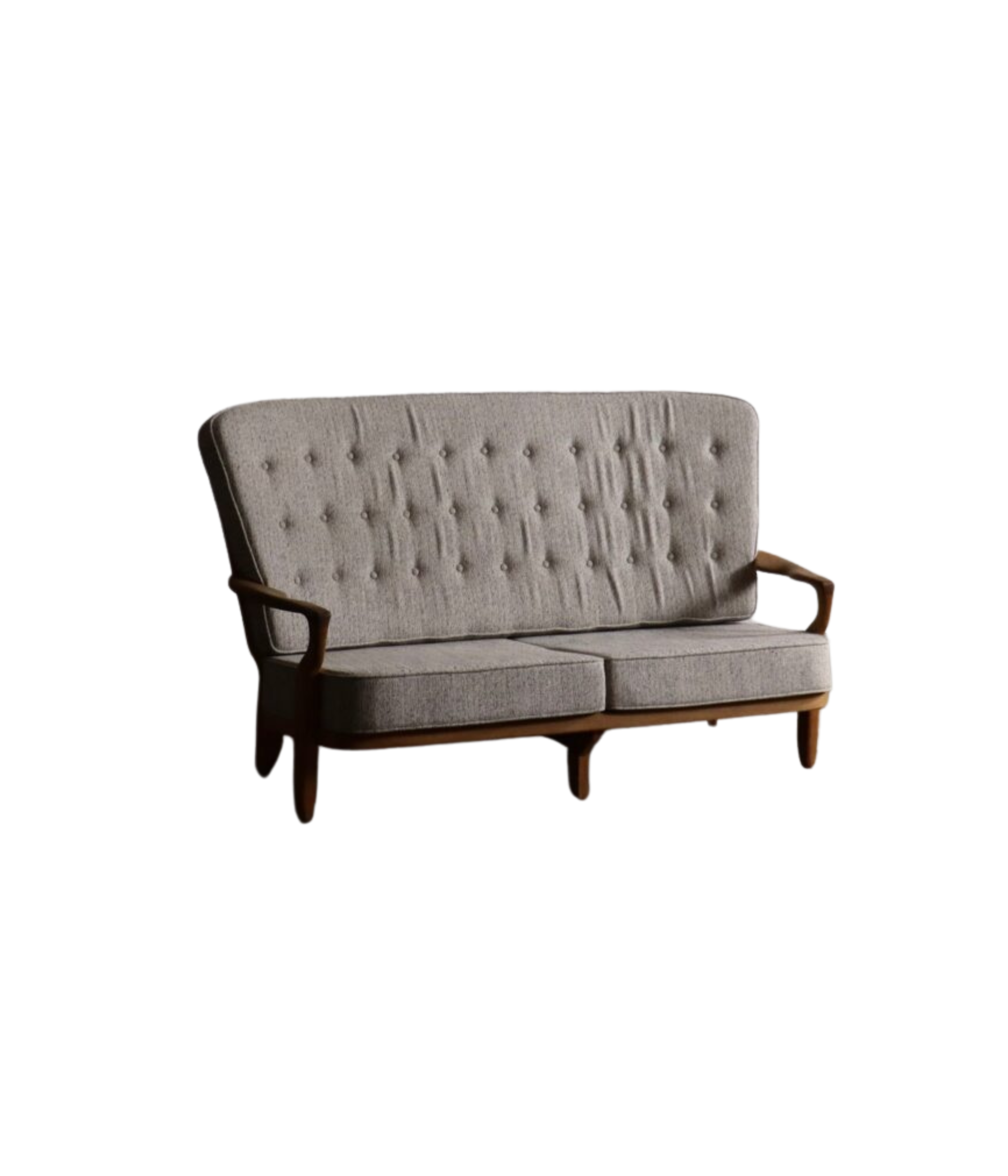 1960s_“Juliette”_Oak_Sofa_by_Guillerme_et_Chambron_for_Votre_Maison,_France