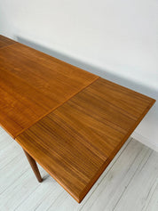 Vintage_Extendable_Teak_Dining_Table_with_Two_Pull-Out_Leaves,_Mid-Century_Modern,_1960s