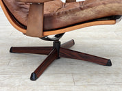 Scandinavian_Brown_Leather_Swivel_Lounge_Chair_with_Bentwood_Frame,_Denmark_or_Sweden,_1960s