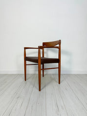 Set_of_6_Teak_Dining_Chairs_by_H.W._Klein_for_Bramin,_Brown_Vegan_Leather,_Denmark,_1960s