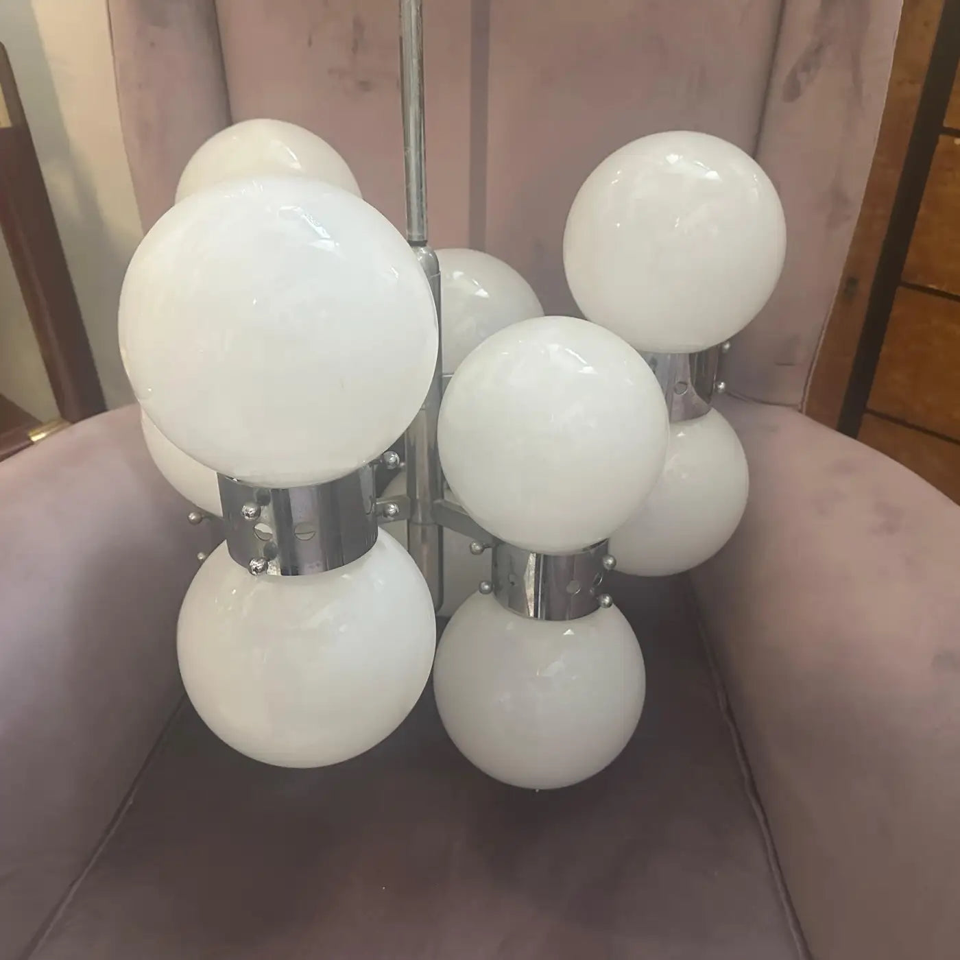 1960s_Space_Age_Steel_and_Opaline_Glass_10_Lights_Italian_Chandelier