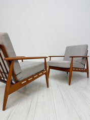 Vintage_Danish_Teak_Armchair_with_Light_Grey_Upholstery,_Scandinavian_Mid-Century_Modern,_1960s