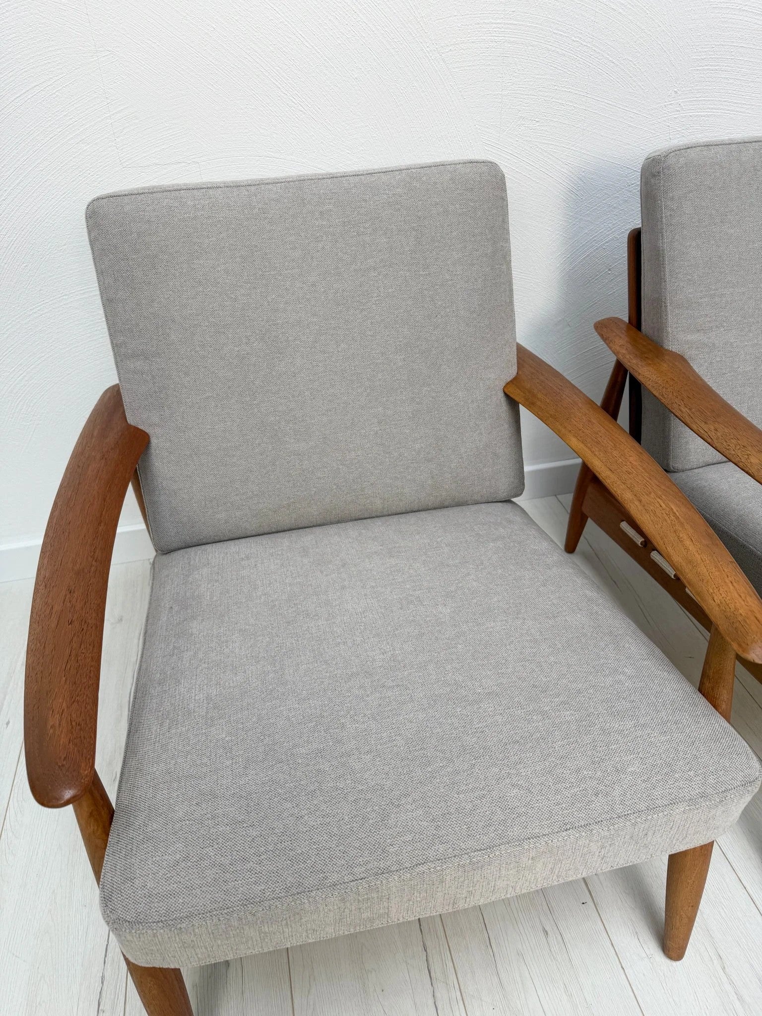 Vintage_Danish_Teak_Armchair_with_Light_Grey_Upholstery,_Scandinavian_Mid-Century_Modern,_1960s