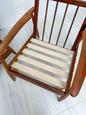 Vintage_Danish_Teak_Armchair_with_Light_Grey_Upholstery,_Scandinavian_Mid-Century_Modern,_1960s
