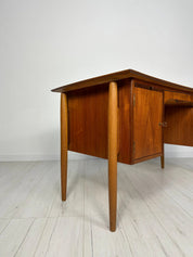 Danish_Teak_Writing_Desk_with_Curved_Top_and_Double-Sided_Storage,_Mid-Century_Modern,_1960s