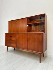 Vario_150_Teak_Highboard_by_Rex_Raab_for_Wilhelm_Renz,_German_Mid-Century_Modern,_1960s