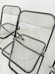 Plia_Folding_Chair_by_Giancarlo_Piretti_for_Anonima_Castelli,_Black_Metal_and_Transparent_Acrylic,_Italy,_1960s