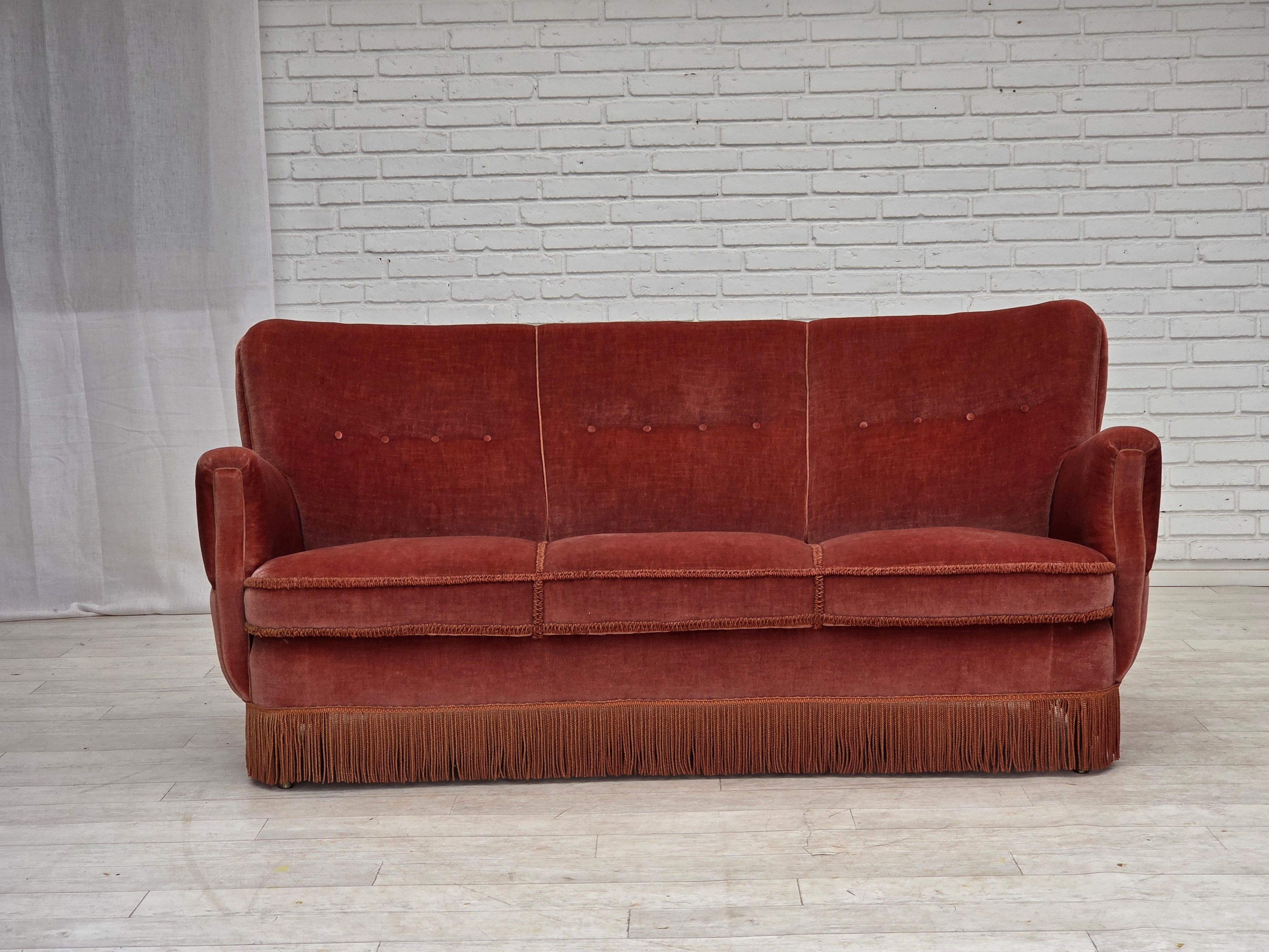 Danish_Curved_3-Seater_Sofa_in_Pink_Velour_with_Beech_Legs,_1970s