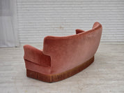 Danish_Curved_3-Seater_Sofa_in_Pink_Velour_with_Beech_Legs,_1970s