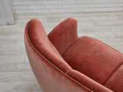 Danish_Curved_3-Seater_Sofa_in_Pink_Velour_with_Beech_Legs,_1970s