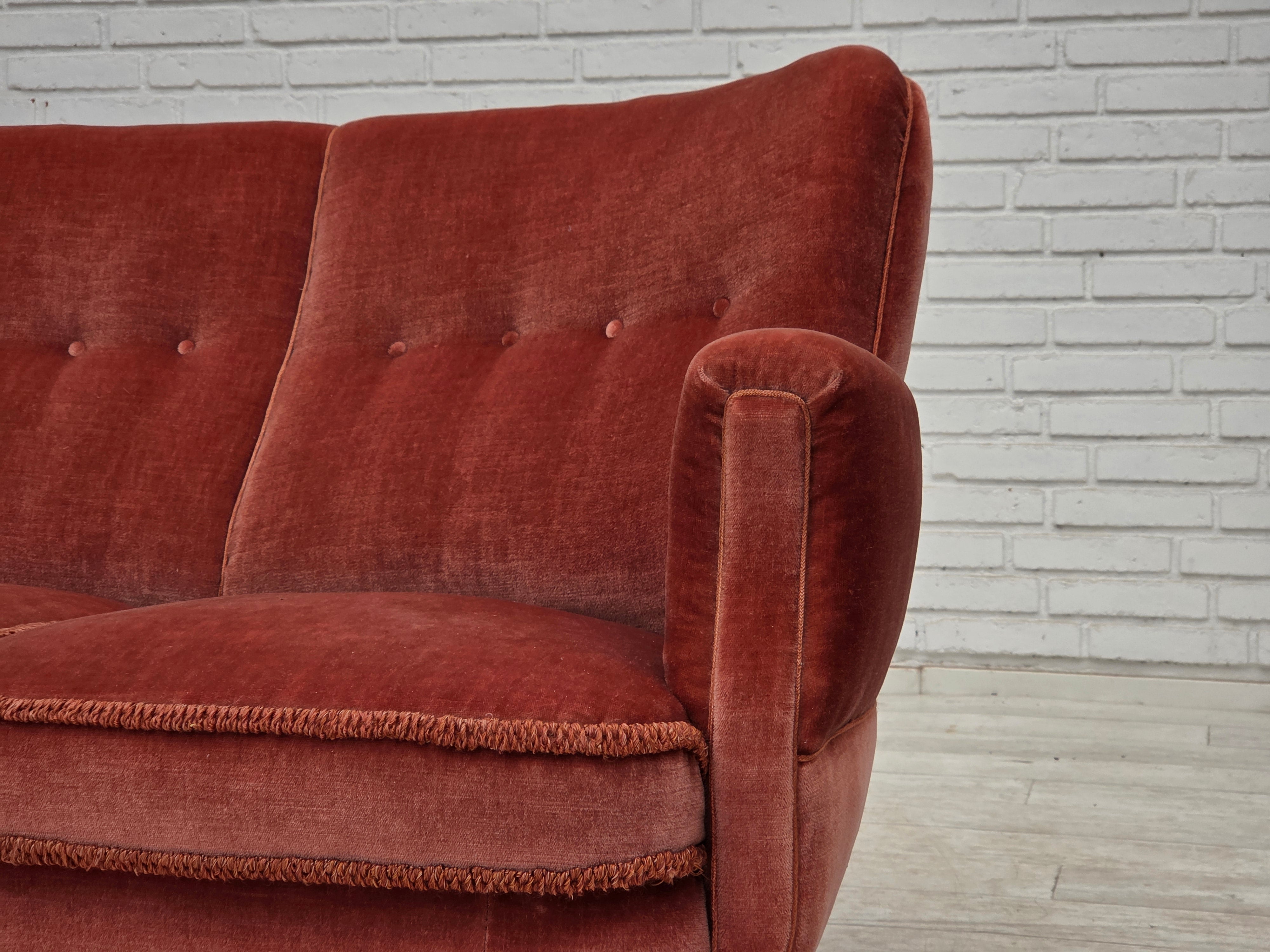 Danish_Curved_3-Seater_Sofa_in_Pink_Velour_with_Beech_Legs,_1970s