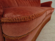 Danish_Curved_3-Seater_Sofa_in_Pink_Velour_with_Beech_Legs,_1970s