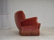 Danish_Curved_3-Seater_Sofa_in_Pink_Velour_with_Beech_Legs,_1970s