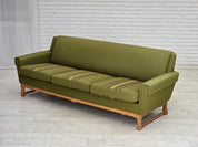 Danish_Green_Wool_3-Seater_Sofa_with_Oak_Frame,_1970s